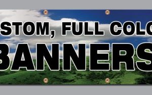 13oz 1' x 2' Single Sided Banner With Grommets