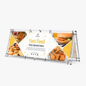 8' Single Double Banner A-Frame Sign