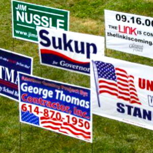 18"H x 24"W Double Sided Yard Sign