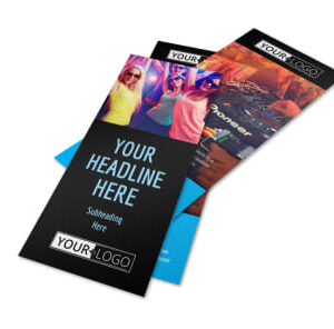 1k 14pt Full Color Double Sided Club Flyers 4.25" x 5.5"